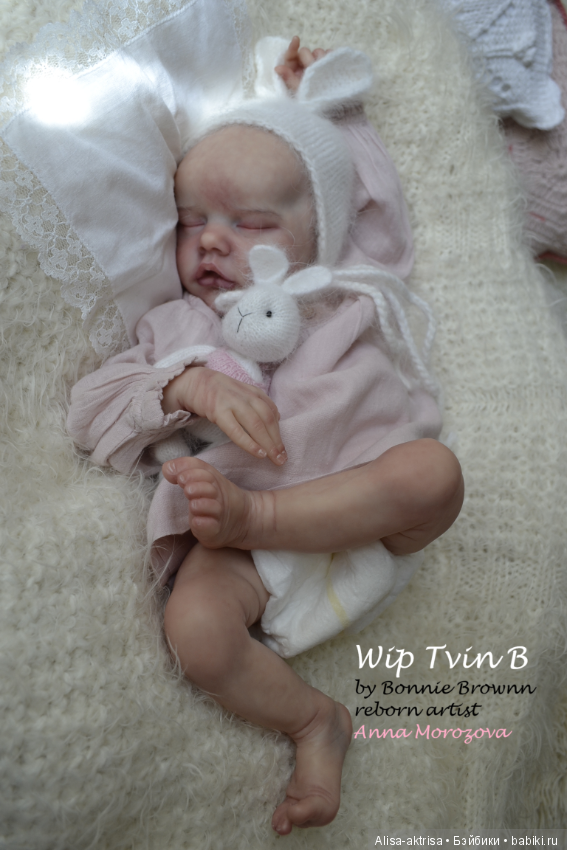 Твин В малыш в процессе рождения.КУкла реборн Анны Морозовой