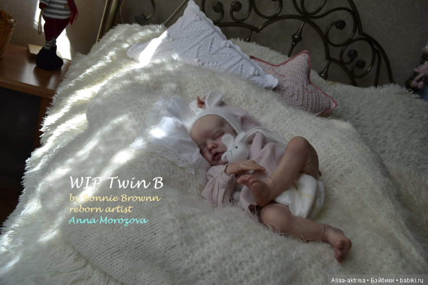 Твин В малыш в процессе рождения.КУкла реборн Анны Морозовой