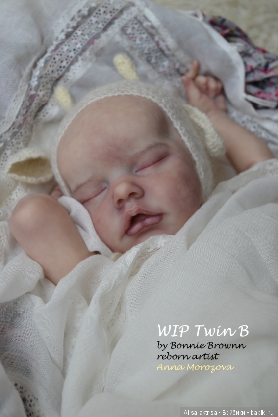 Твин В малыш в процессе рождения.КУкла реборн Анны Морозовой (фото 5)