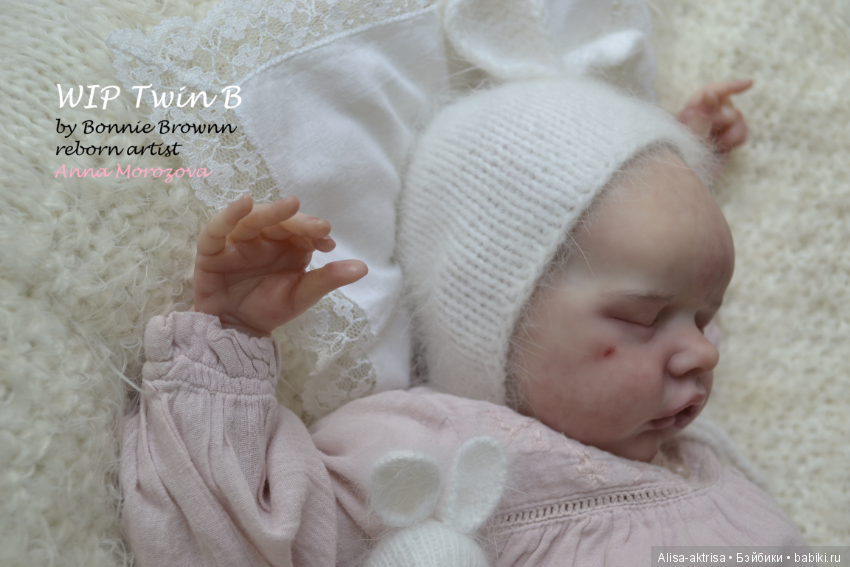 Твин В малыш в процессе рождения.КУкла реборн Анны Морозовой