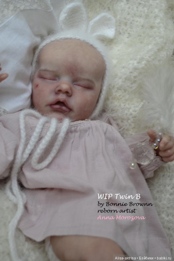 Твин В малыш в процессе рождения.КУкла реборн Анны Морозовой (фото 6)