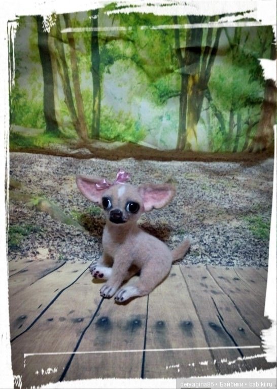 Чихуахуа — Валяные игрушки из шерсти: сухое валяние (фото 3)