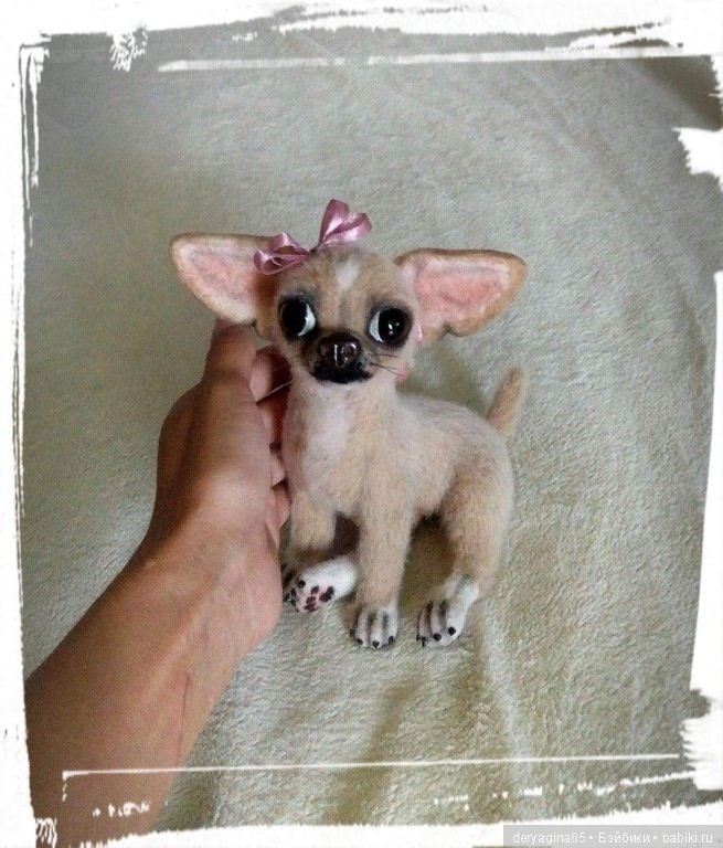 Чихуахуа — Валяные игрушки из шерсти: сухое валяние (фото 2)