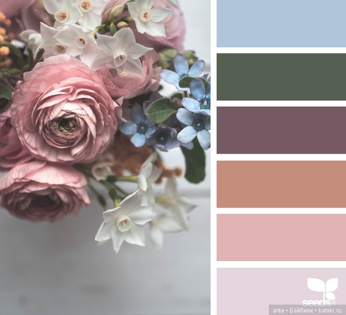 Сочетание цвета. Природа и цветы