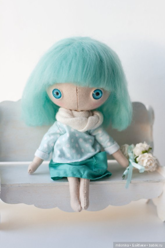 Девочка Мята — Авторские текстильные куклы: Вальдорфские (фото 2)