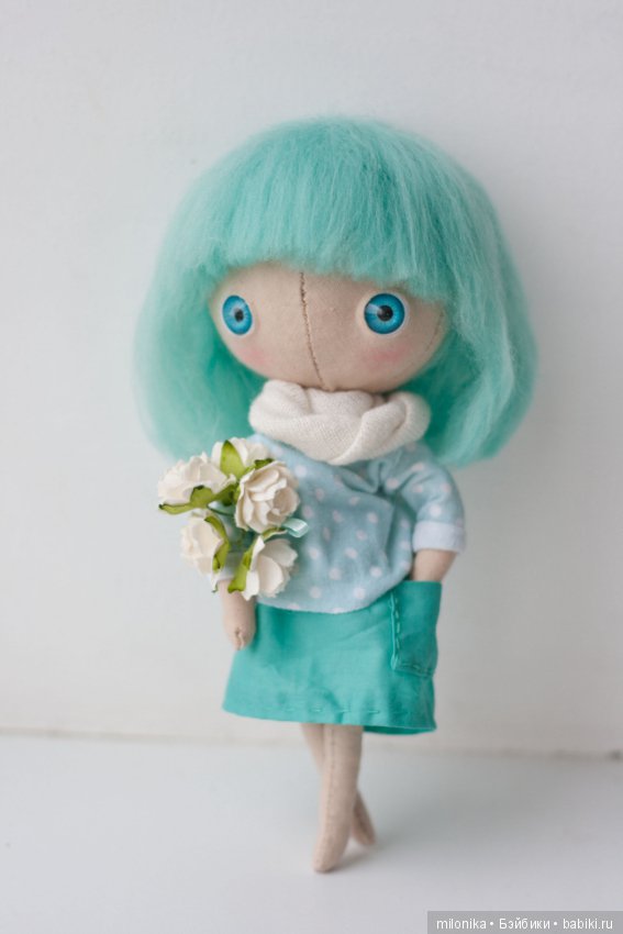 Девочка Мята — Авторские текстильные куклы: Вальдорфские