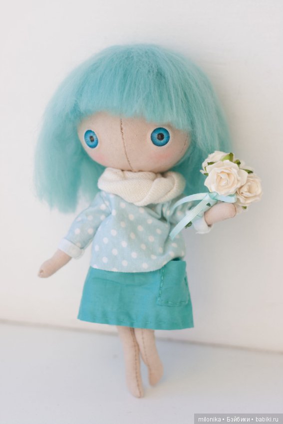 Девочка Мята — Авторские текстильные куклы: Вальдорфские (фото 5)