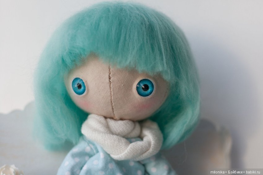 Девочка Мята — Авторские текстильные куклы: Вальдорфские (фото 3)