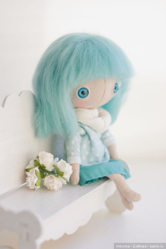 Девочка Мята — Авторские текстильные куклы: Вальдорфские (фото 4)