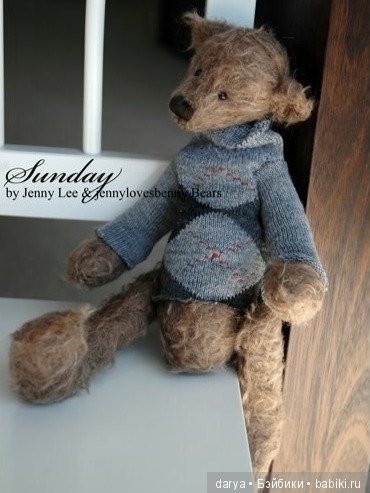 Мишка Sunday с выкройкой от Jenny Lee
