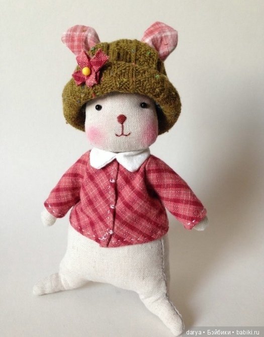 Текстильный зайка с выкройкой
