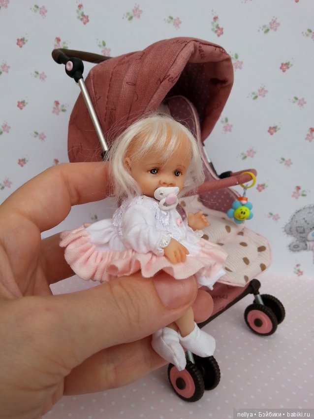 Настюша 9 см — Авторские миниатюрные куклы: лепка