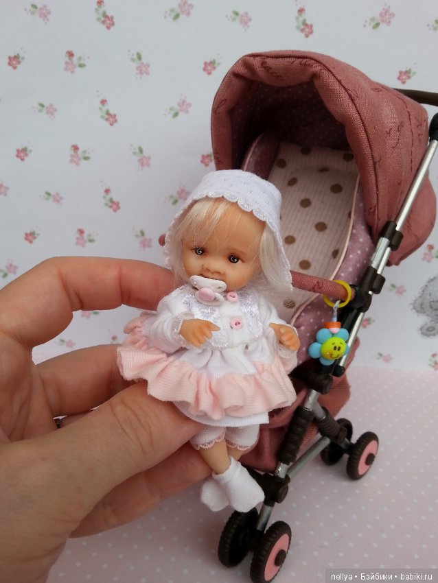 Настюша 9 см — Авторские миниатюрные куклы: лепка (фото 9)