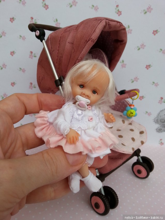 Настюша 9 см — Авторские миниатюрные куклы: лепка (фото 2)