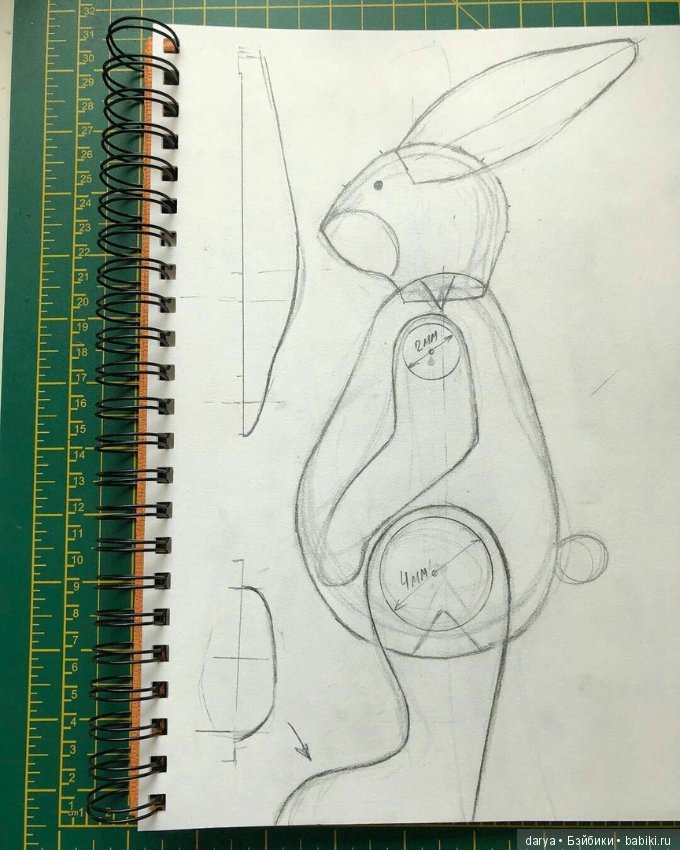 Выкройка зайца тедди, подарок от Татьяны Саловской (фото 2)