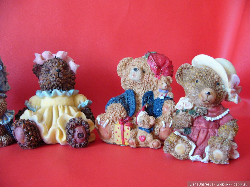 Коллекция винтажных медведей из полистоуна. Германия