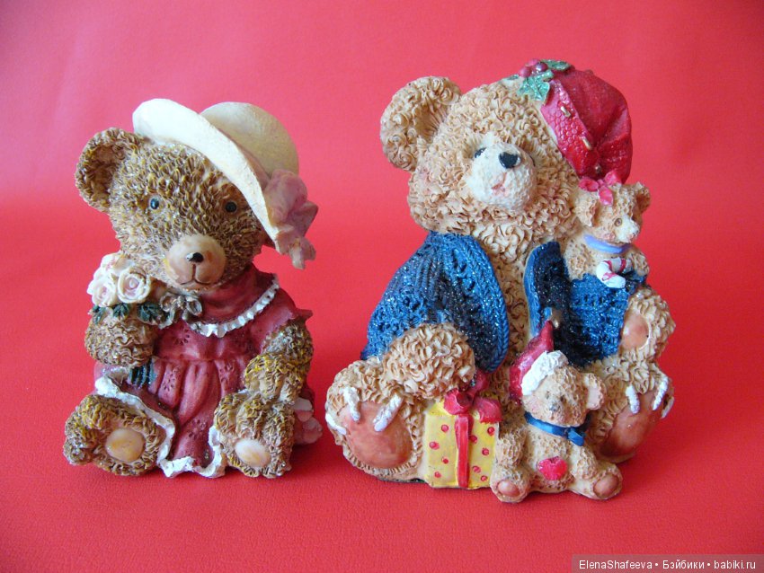 Коллекция винтажных медведей из полистоуна. Германия (фото 9)