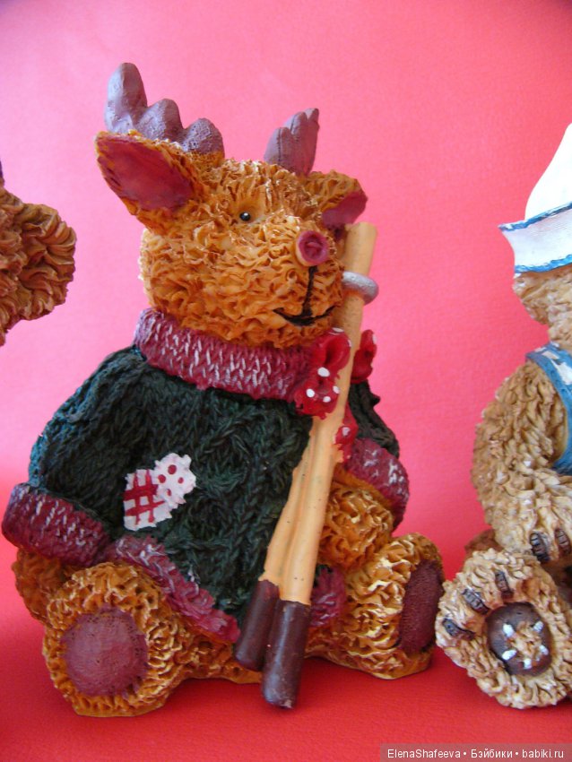 Коллекция винтажных медведей из полистоуна. Германия