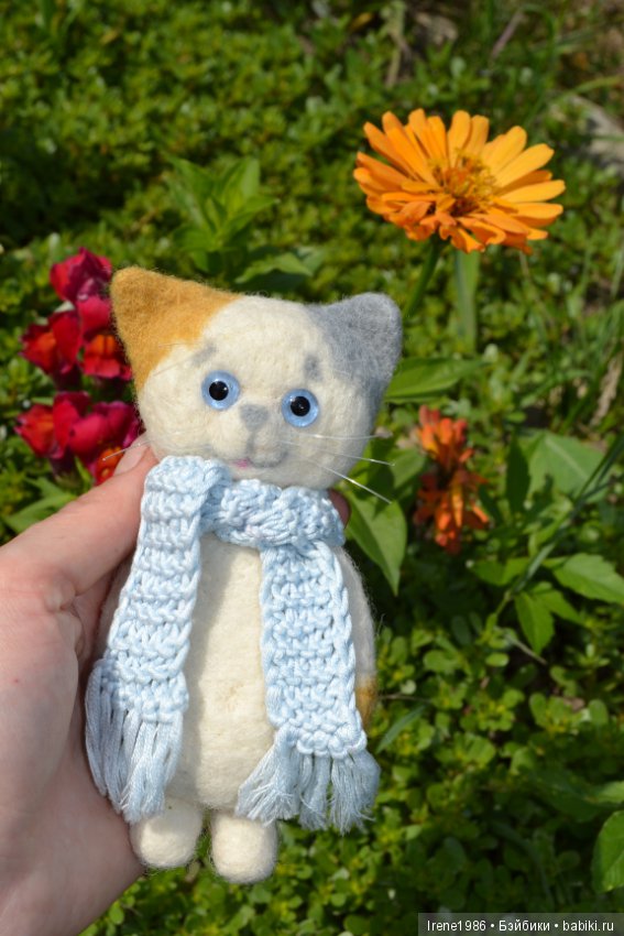 Котенок Кузя- путешественник, сухое валяние. Отдыхал на Байкале (фото 8)