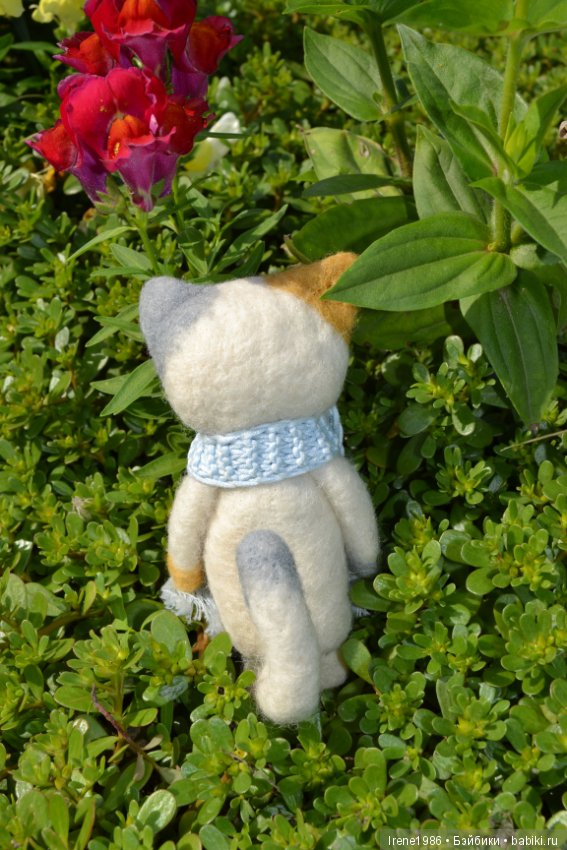 Котенок Кузя- путешественник, сухое валяние. Отдыхал на Байкале (фото 7)