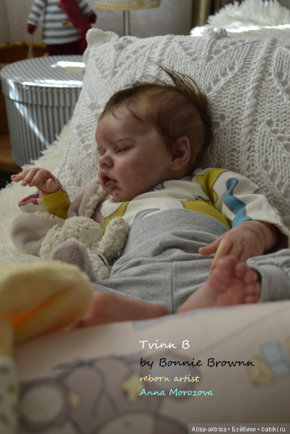 Родился один из близнецов Твинчик "Б".Ждем Твинчика"А". Кукла реборн Анны Морозовой (фото 10)