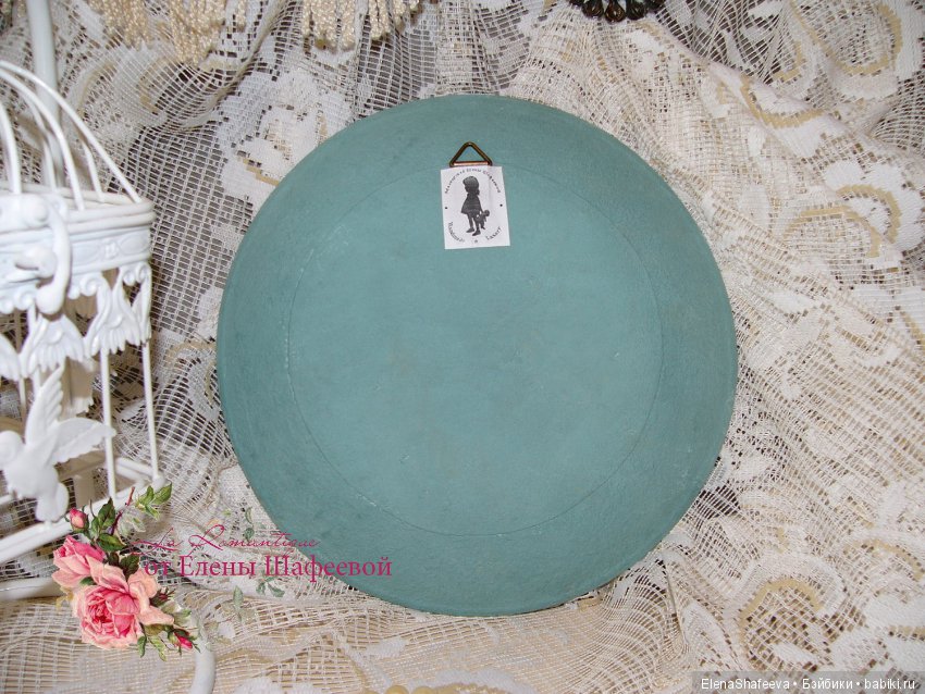 Декоративные тарелки с антикварными куклами. Моя новая работа