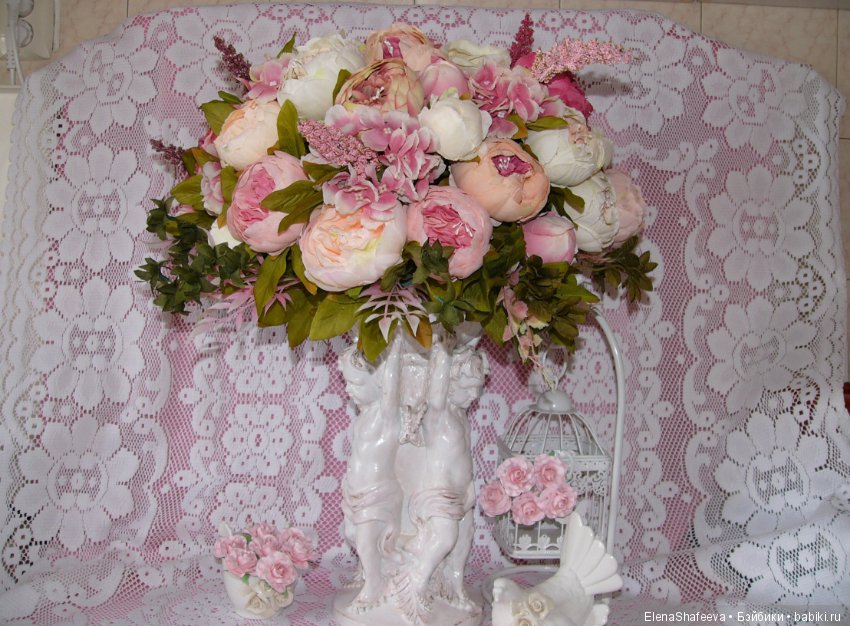 Интерьерная композиция с Ангелами "ВЕСНА В ПАРИЖЕ"