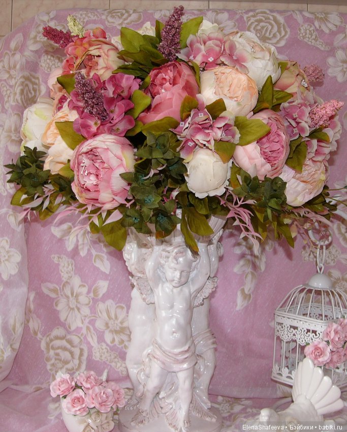 Интерьерная композиция с Ангелами "ВЕСНА В ПАРИЖЕ"