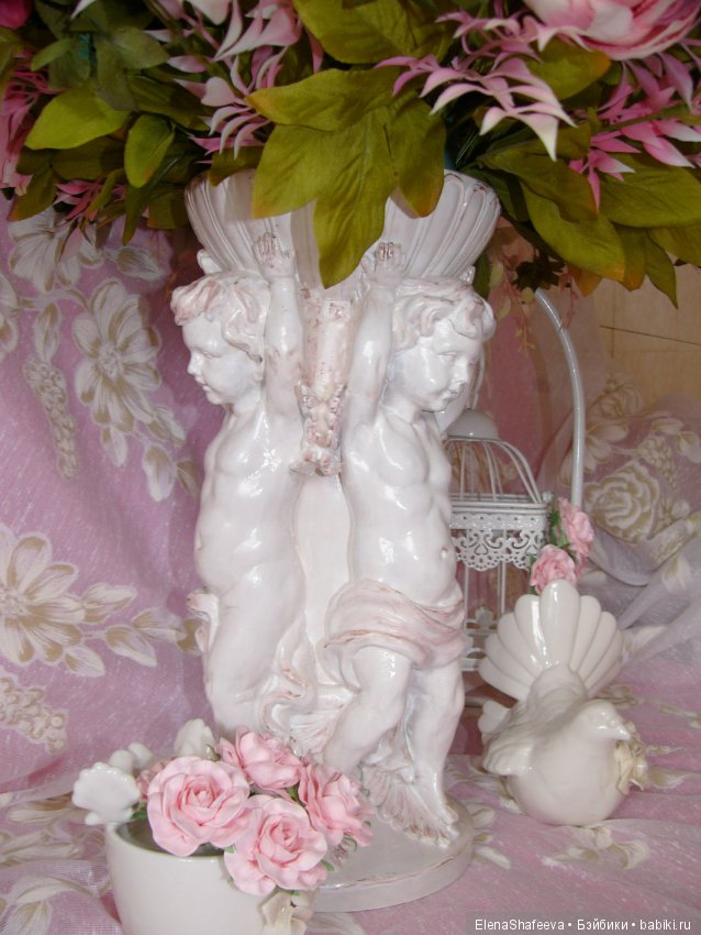 Интерьерная композиция с Ангелами "ВЕСНА В ПАРИЖЕ"