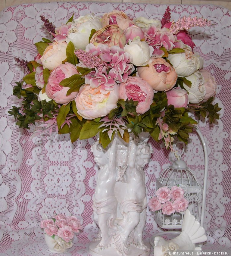 Интерьерная композиция с Ангелами "ВЕСНА В ПАРИЖЕ"