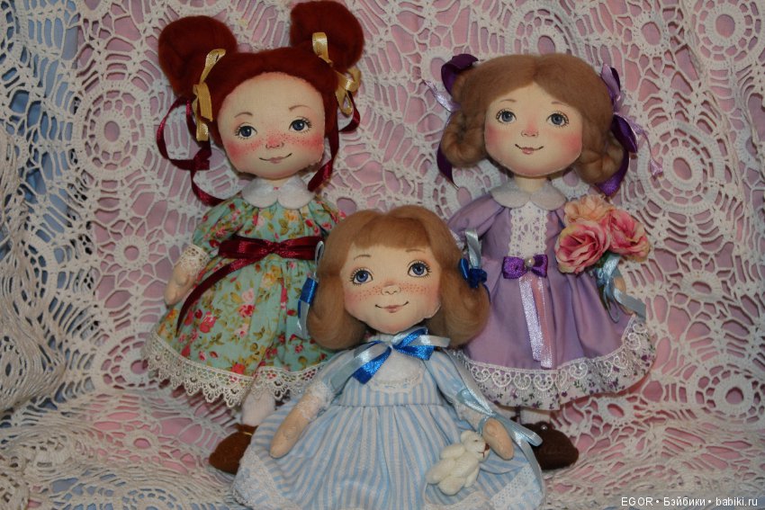 Текстильная кукла Анны Леденейкиной