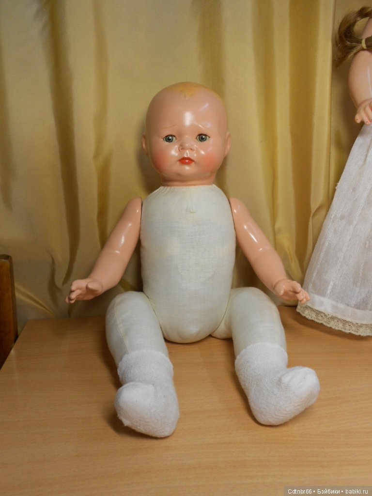 Губки бантиком, бровки домиком... Огромное спасибо Shvetko Светлана за антикварного малыша из США (фото 7)