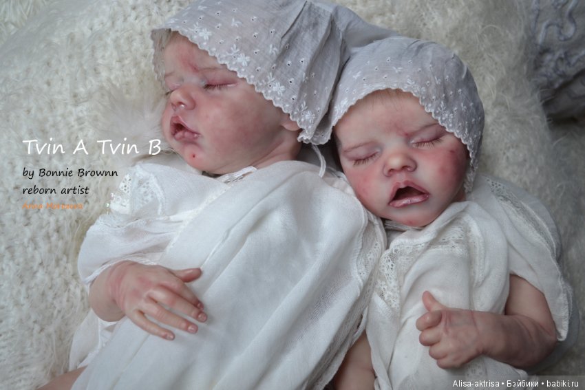 Tvin A и Tvin B - близняшки умиляшки. Куклы реборн Анны Морозовой. Часть 2