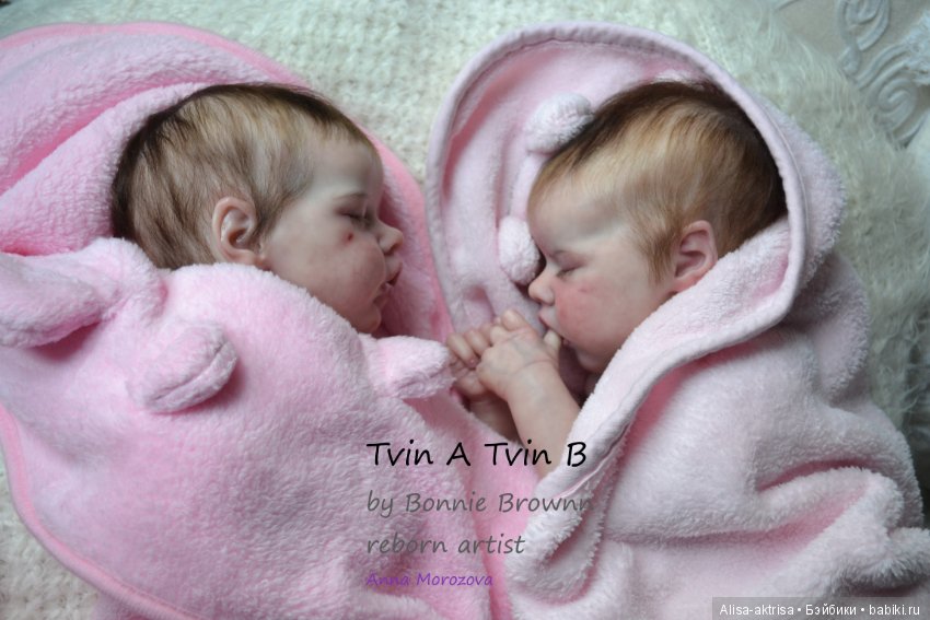 Tvin A и Tvin B - близняшки умиляшки. Куклы реборн Анны Морозовой. Часть 2