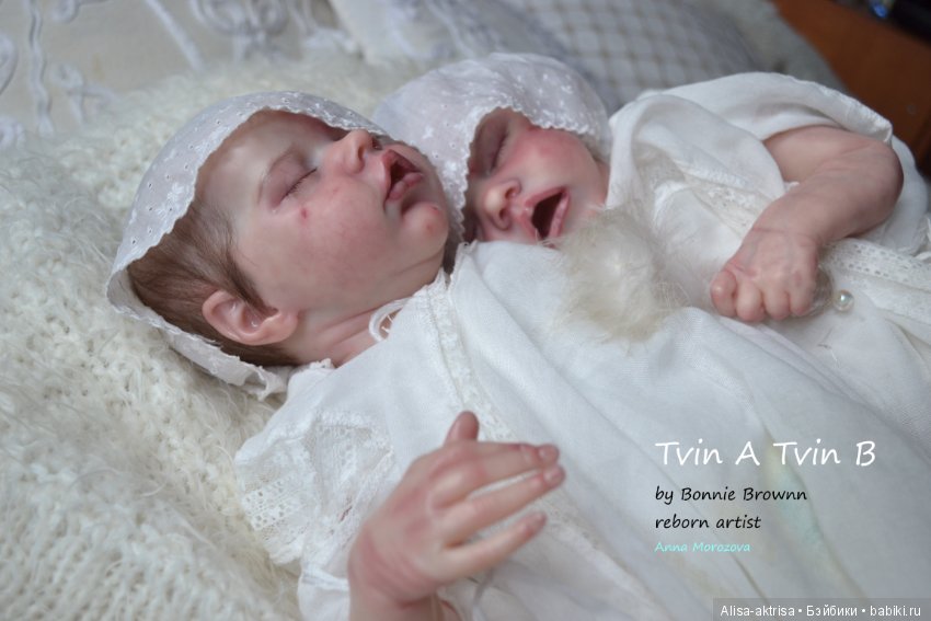 Tvin A и Tvin B - близняшки умиляшки. Куклы реборн Анны Морозовой. Часть 2