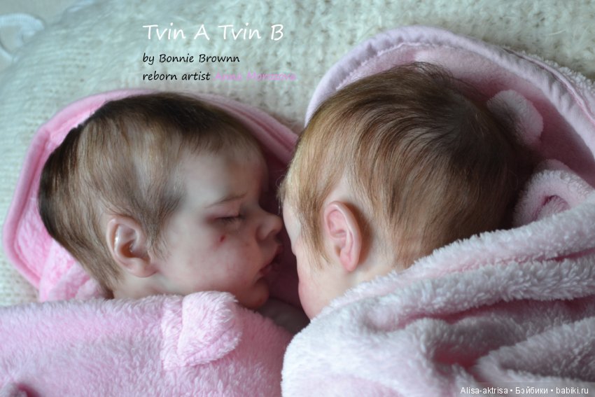Tvin A и Tvin B - близняшки умиляшки. Куклы реборн Анны Морозовой. Часть 2