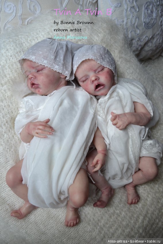 Tvin A и Tvin B - близняшки умиляшки. Куклы реборн Анны Морозовой. Часть 2 (фото 10)