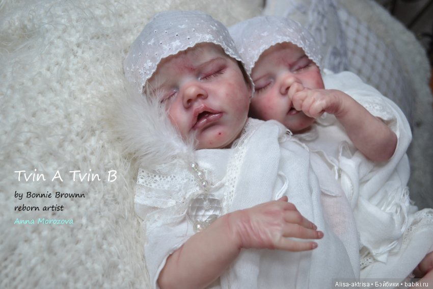 Tvin A и Tvin B - близняшки умиляшки. Куклы реборн Анны Морозовой. Часть 2 (фото 9)