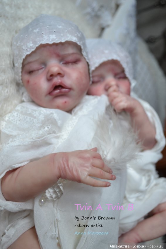 Tvin A и Tvin B - близняшки умиляшки. Куклы реборн Анны Морозовой. Часть 2 (фото 8)