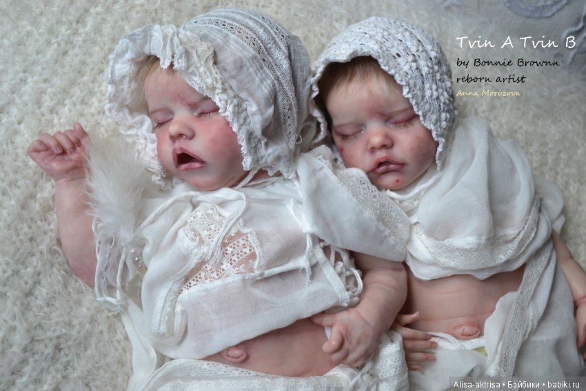 Tvin A и Tvin B - близняшки умиляшки. Куклы реборн Анны Морозовой. Часть 2 (фото 3)