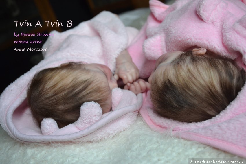 Tvin A и Tvin B - близняшки умиляшки. Куклы реборн Анны Морозовой. Часть 2