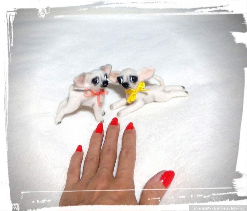 Еще одна микро чишка — Валяные игрушки из шерсти: сухое валяние (фото 2)