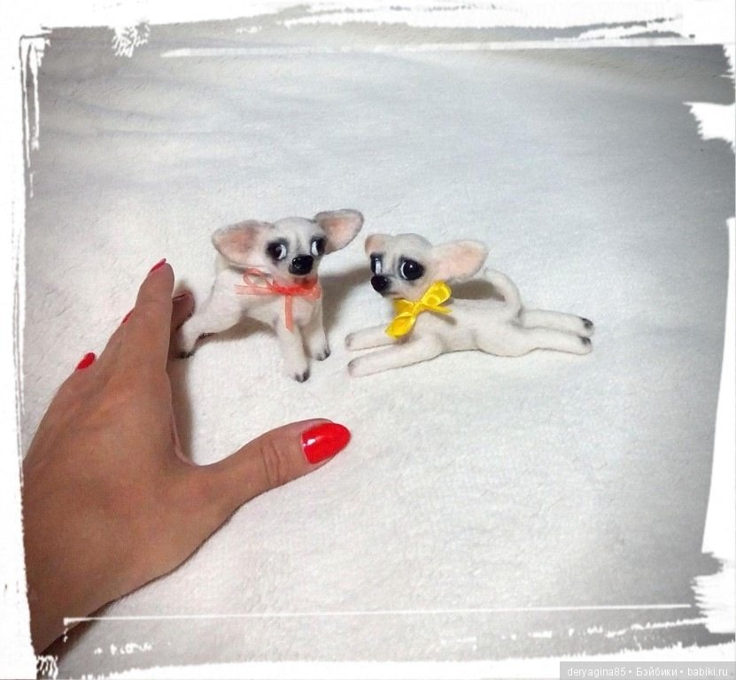 Еще одна микро чишка — Валяные игрушки из шерсти: сухое валяние