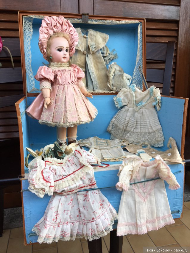 Demoiselle Jumeau с коробкой и великолепным оригинальным гардеробом (фото 7)