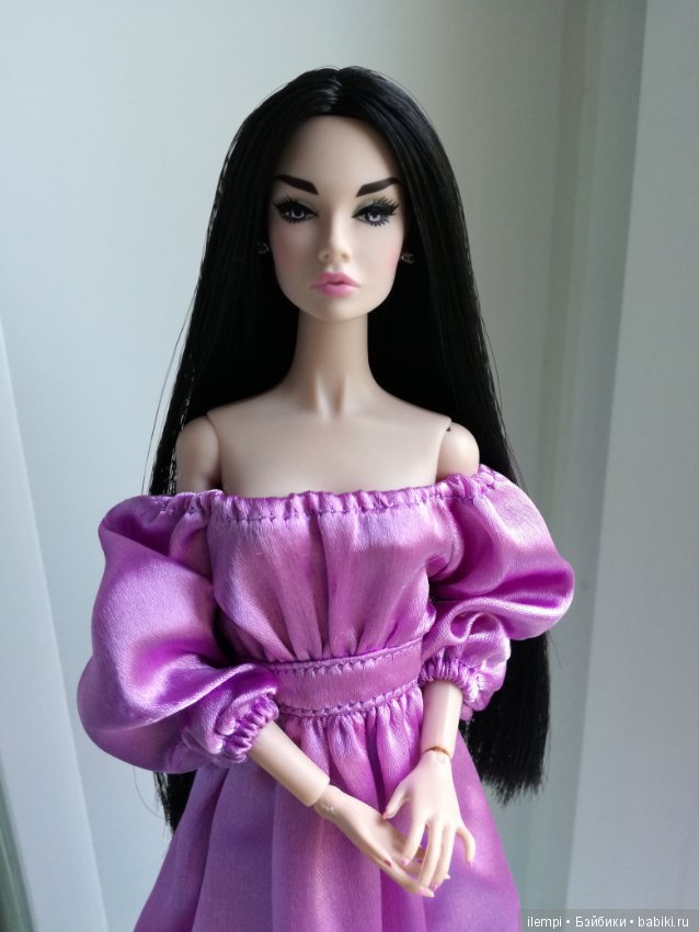 Перепрошитая Poppy Parker Сирень (фото 4)