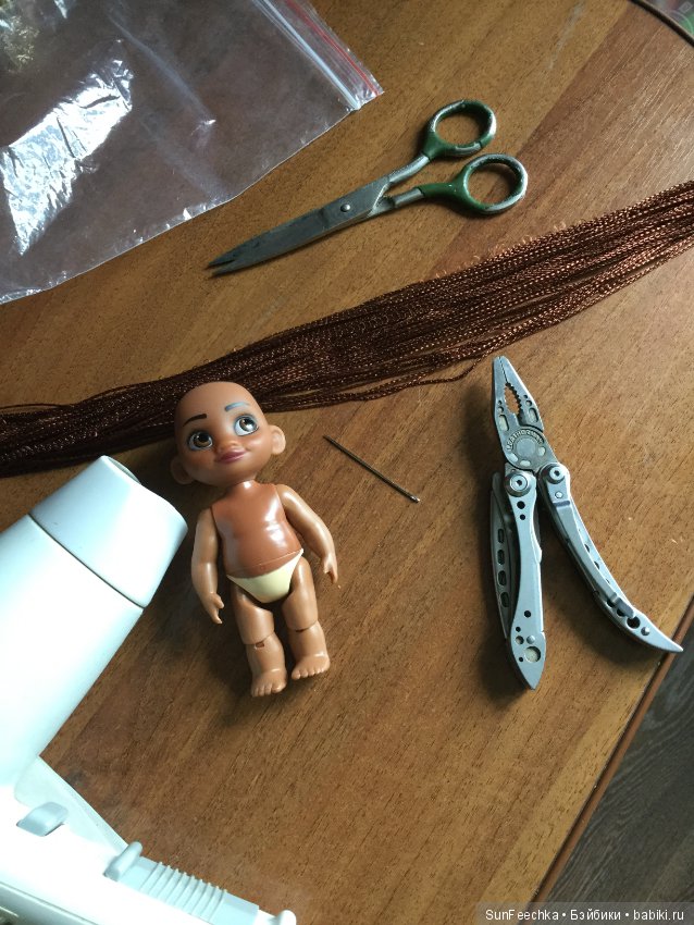 Новые волосы для малышки Моаны