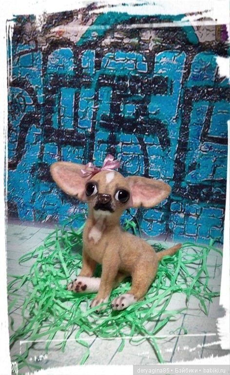 Чихуахуа — Валяные игрушки из шерсти: сухое валяние (фото 7)