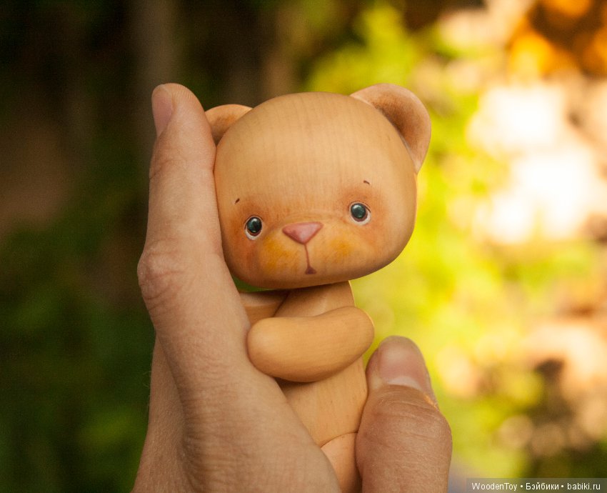 Самый большой мишка, которого я вырезала из кедра