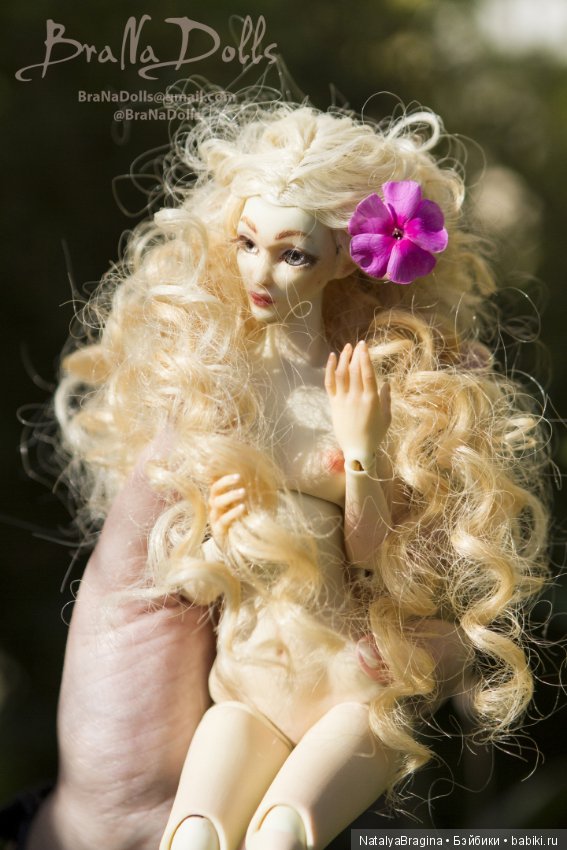 Кудряшка. Авторская шарнирная кукла