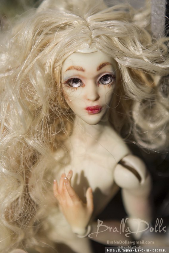 Кудряшка. Авторская шарнирная кукла (фото 3)